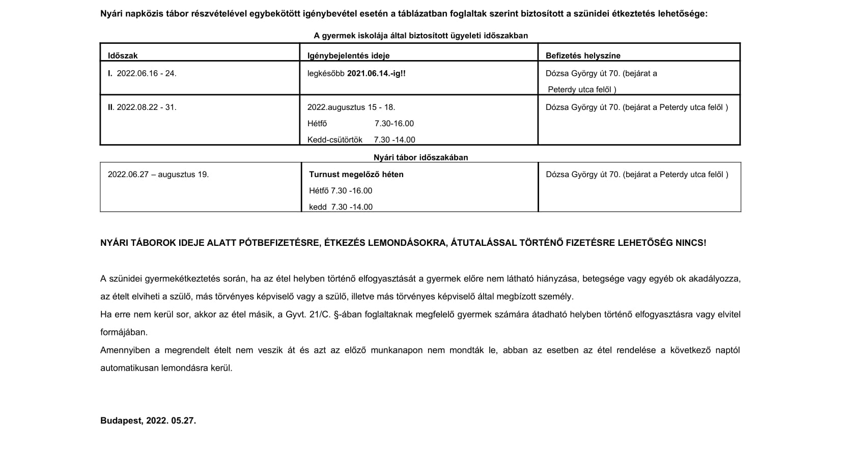 Szülőknek tájékoztató  2022 ÚJ-2